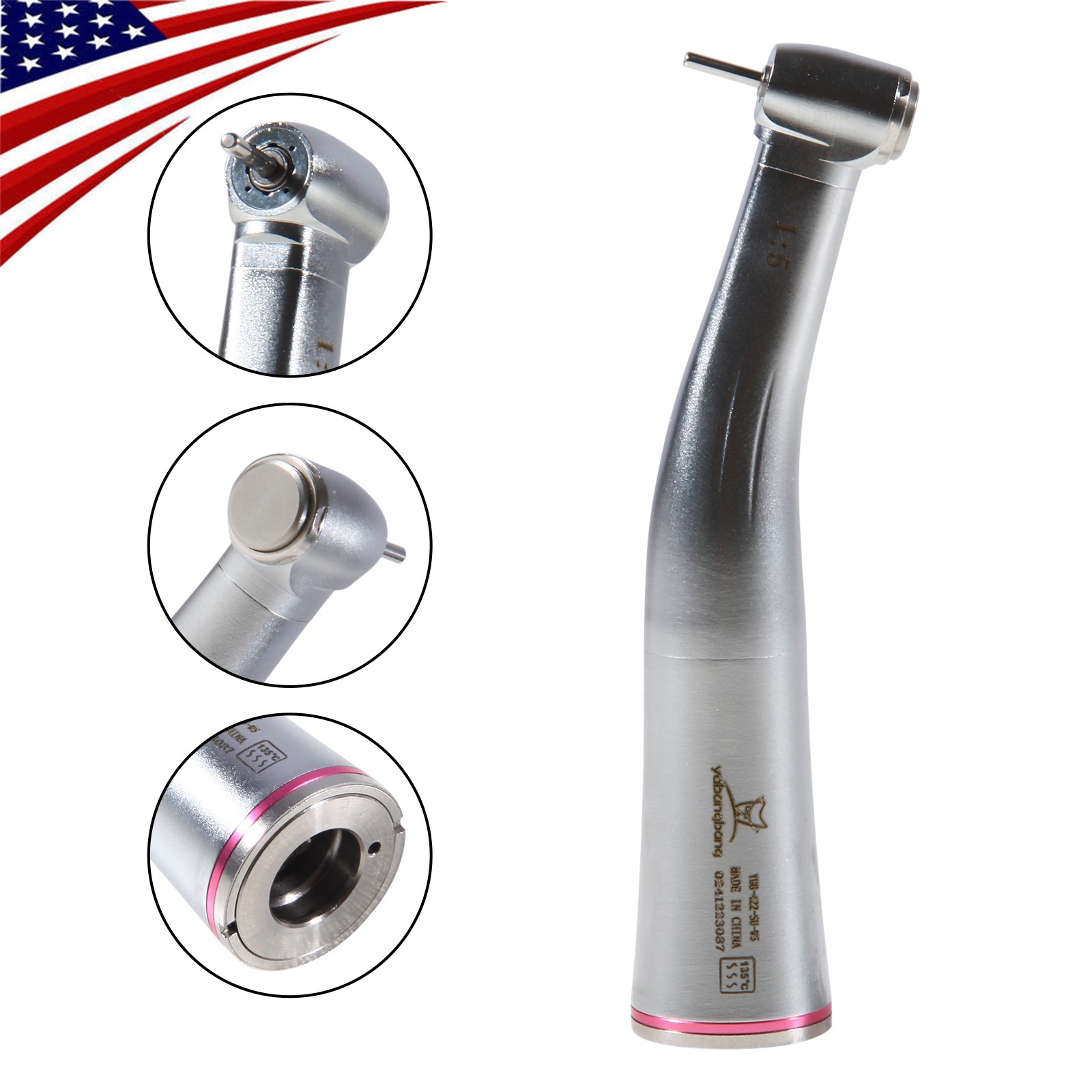 Yabangbang Dental 1:5 Increasing Contra Angle Handpiece for NSK E-type Motor