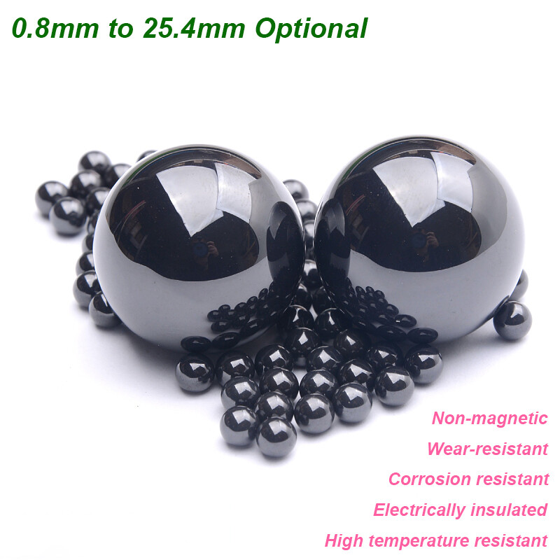 Black Silicon Nitride Ceramic Balls G5 Bearing Ball Precision Φ 0.8mm – 25.4mm