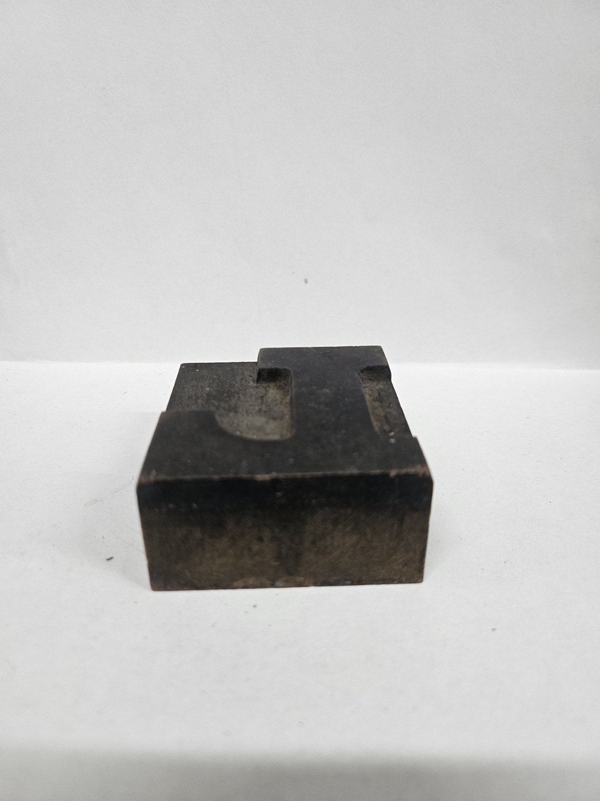 Antique Wood Letterpress Letter J Type Print Block – 2″ x 1.75″