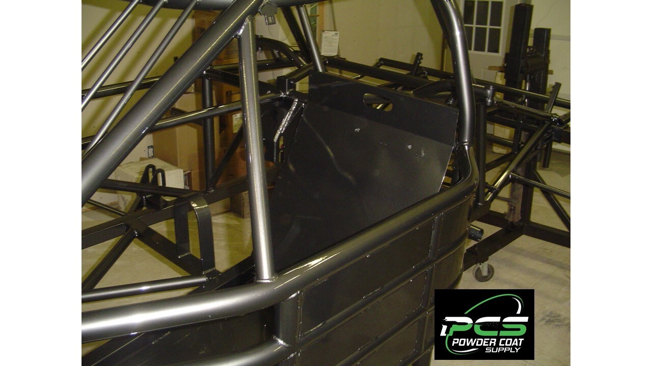 Black Chrome High Gloss Powder Coating Paint 1LB Single stage needs no basecoat!
