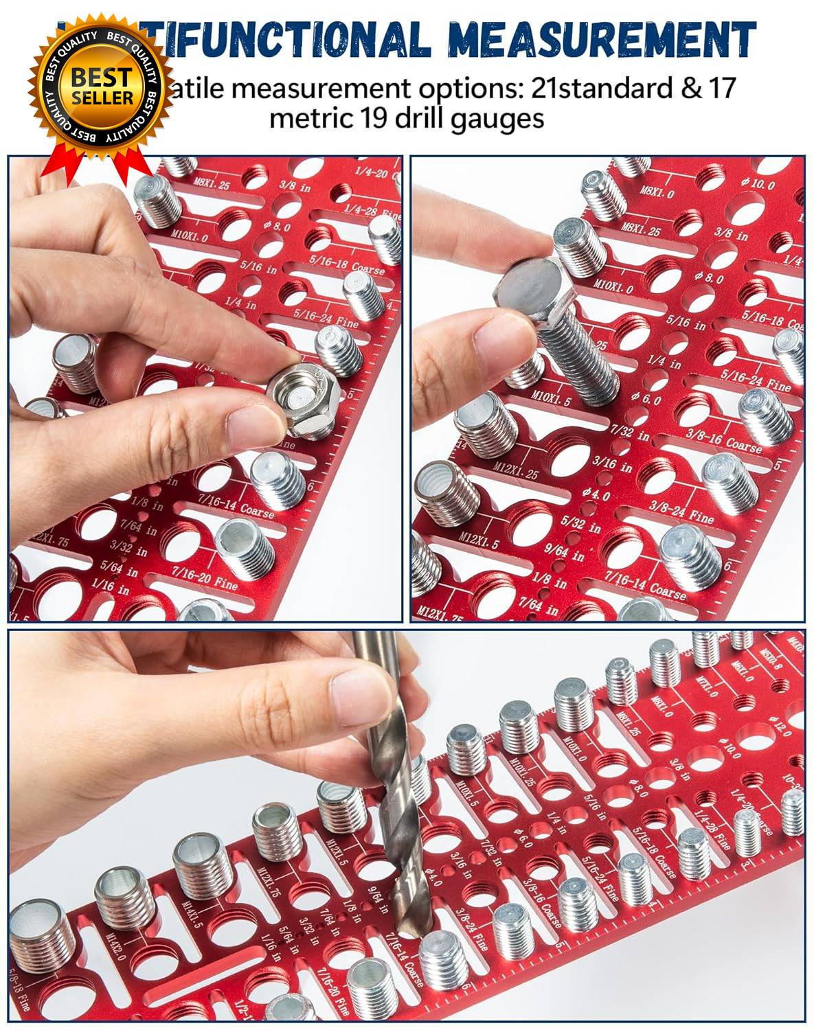 57 Nut and Bolt Thread Checker – Thread Checker Standard and Metric Bolt