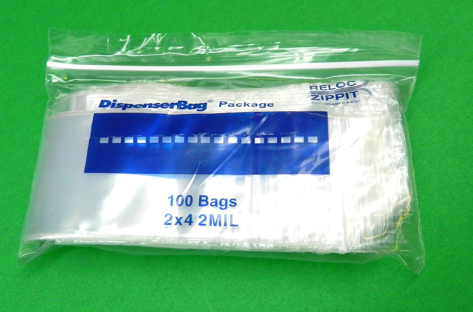 Reloc Zippit 2″ x 4″ Clear 2mil Reclosable 300 Pcs Resealable Bags Baggies 2×4