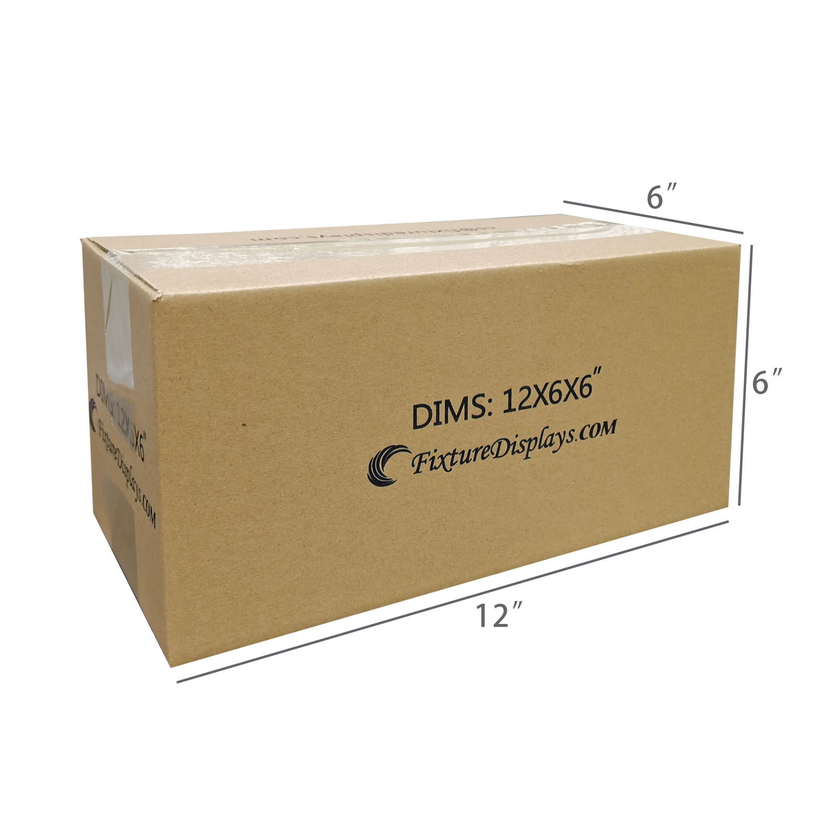 20 Pack 12X6X6″ Printed Shipping Boxes Singlewall B Flute Cardboard Box 32 ECT