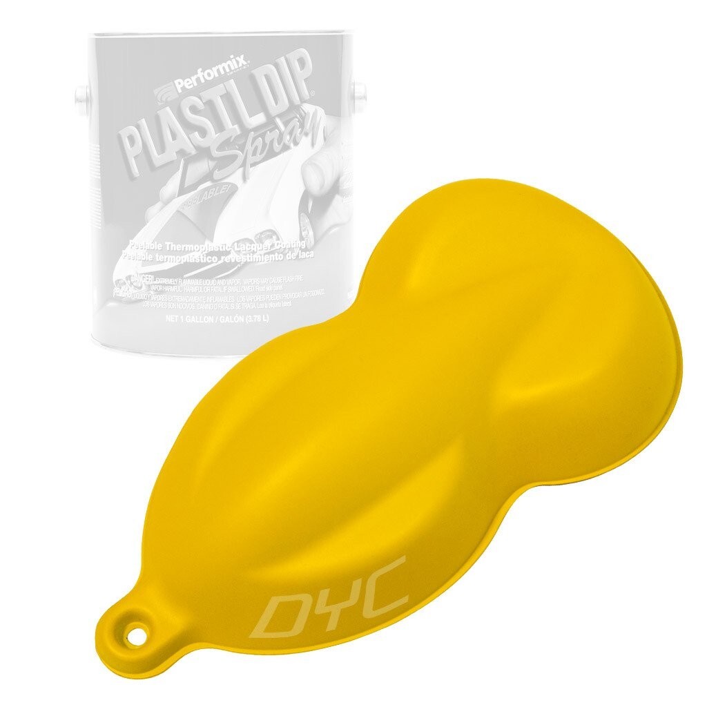 Plasti Dip Spray 2 Gallon Sulfur Yellow DYC G-Force DipSpayer Ready to Spray