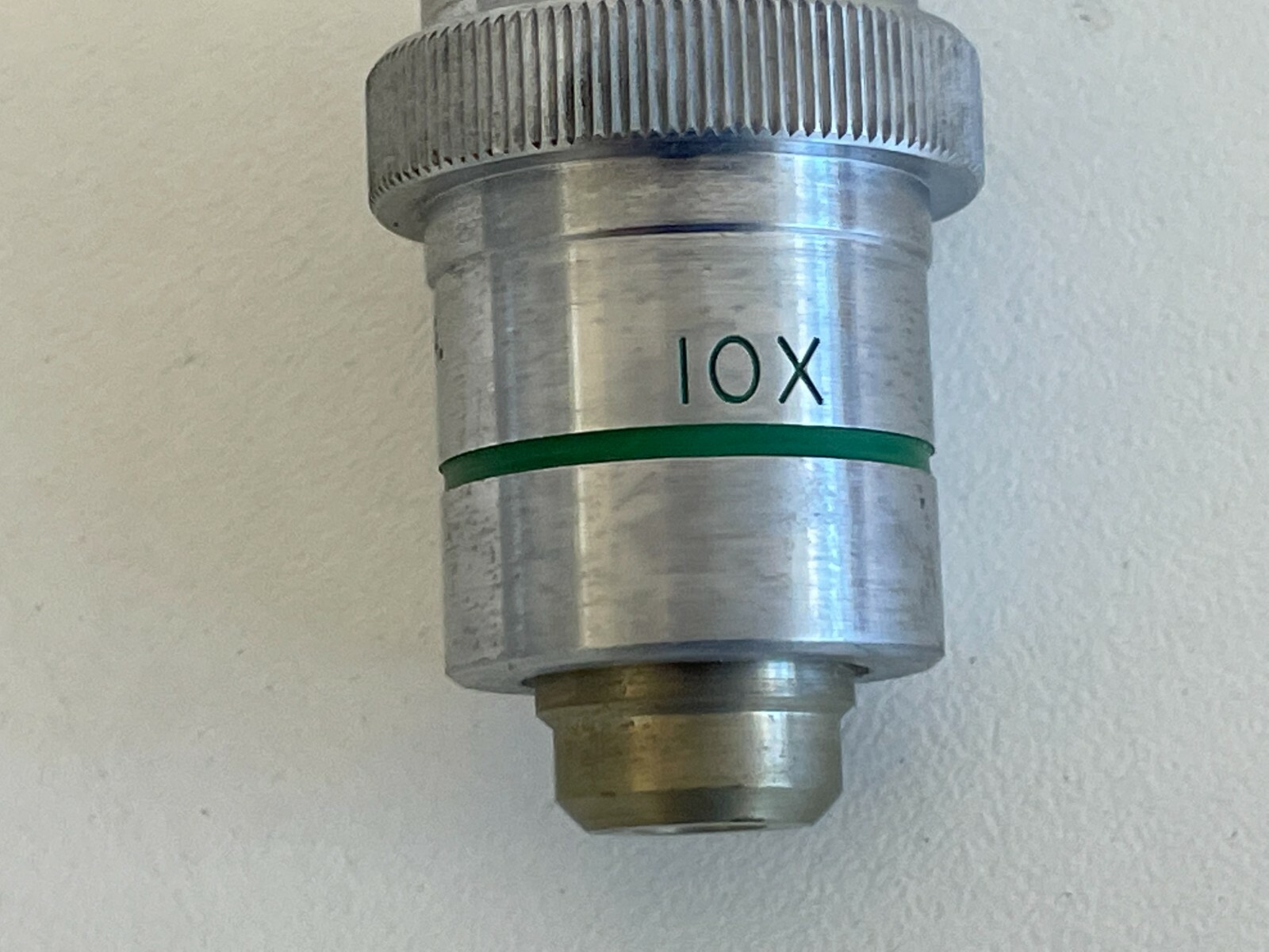 A6: Bausch & Lomb Microscope Flat Field Objective 10X 0.25 N.A 0.18 Cover Glass