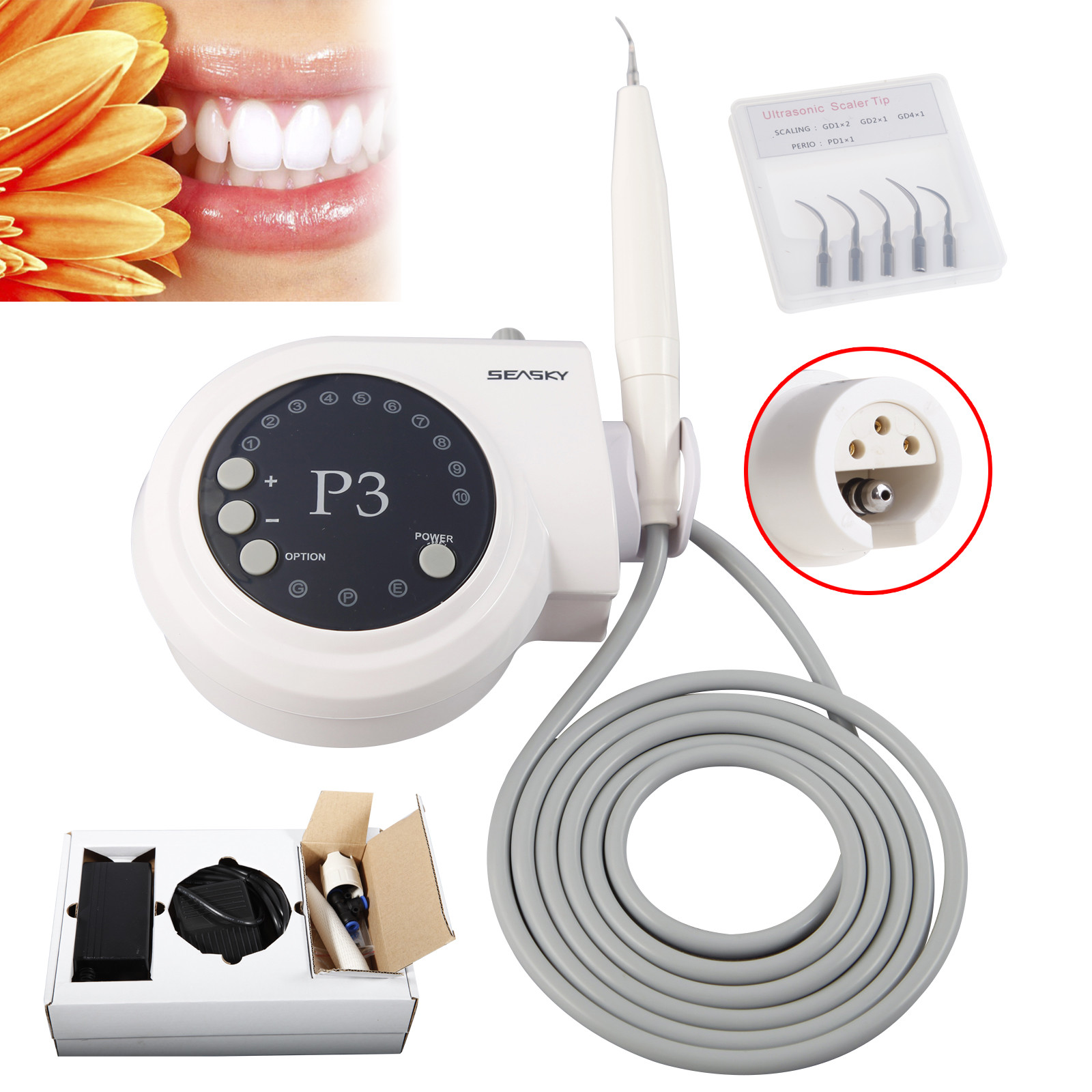 Dental Ultrasonic Piezo Scaler (2 Bottles) for DTE SATELEC handpiece SK-D1/P3