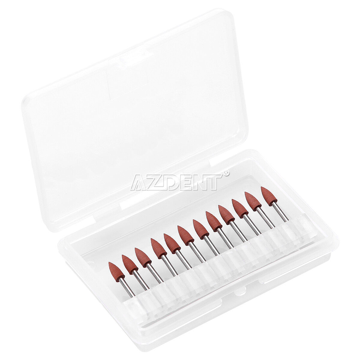 AZDENT Dental 0413 Brownie Polishers Friction Grip FG Mini Points 1.6mm 12/Box