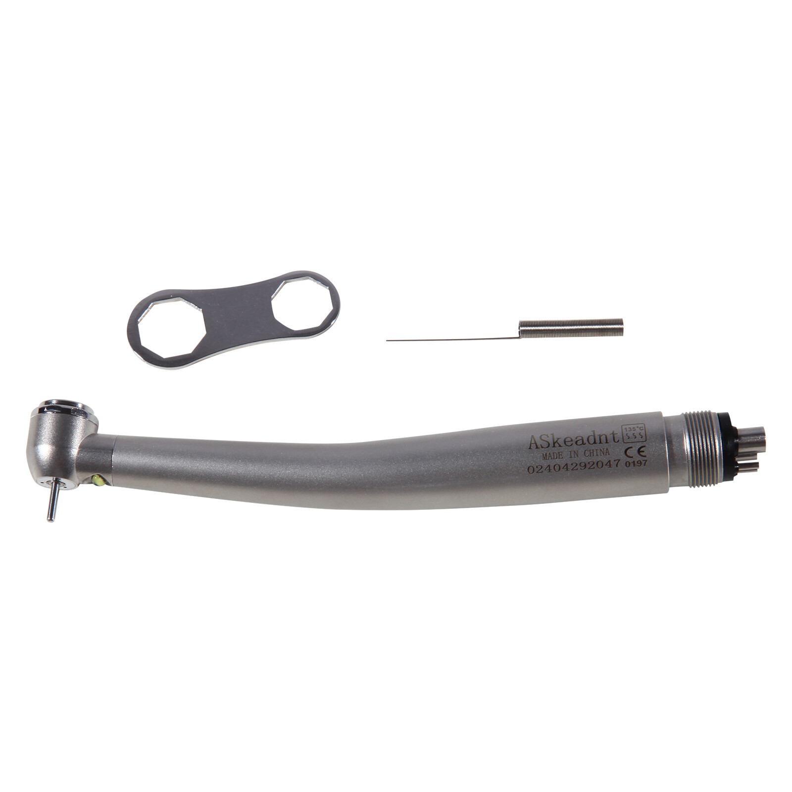 Dental LED E-generator Fiber Optic High Speed Handpiece 4Hole Fit FG1.6mm Burs