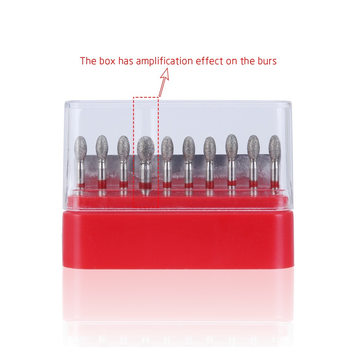 Dental Handpiece Diamond Burs FG Football Cut Fine Grit 368-023F/379-023F Red
