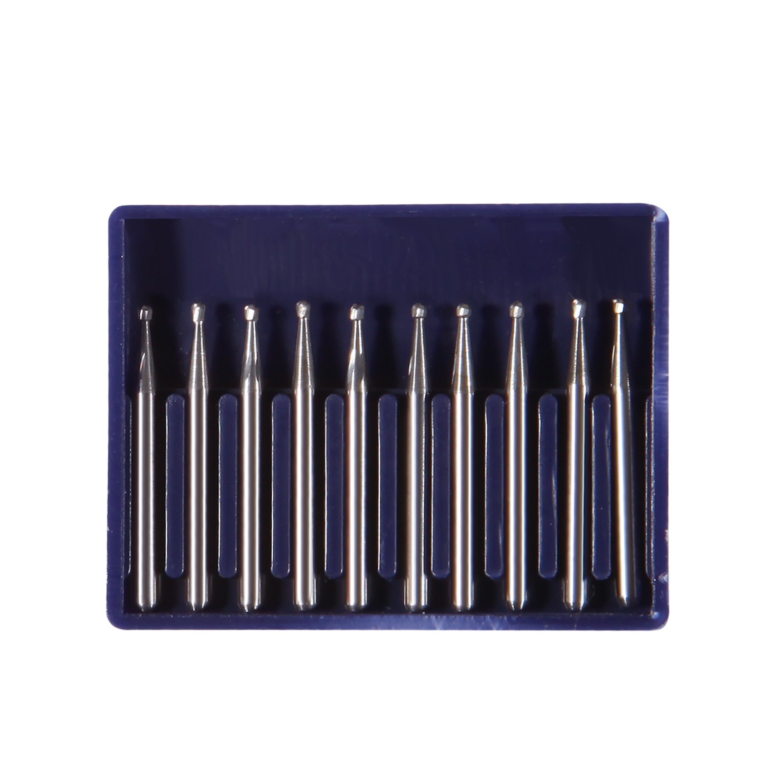 10 FG 1 Round Carbide Dental Burs High Speed Handpiece Friction Grip Drill Bits