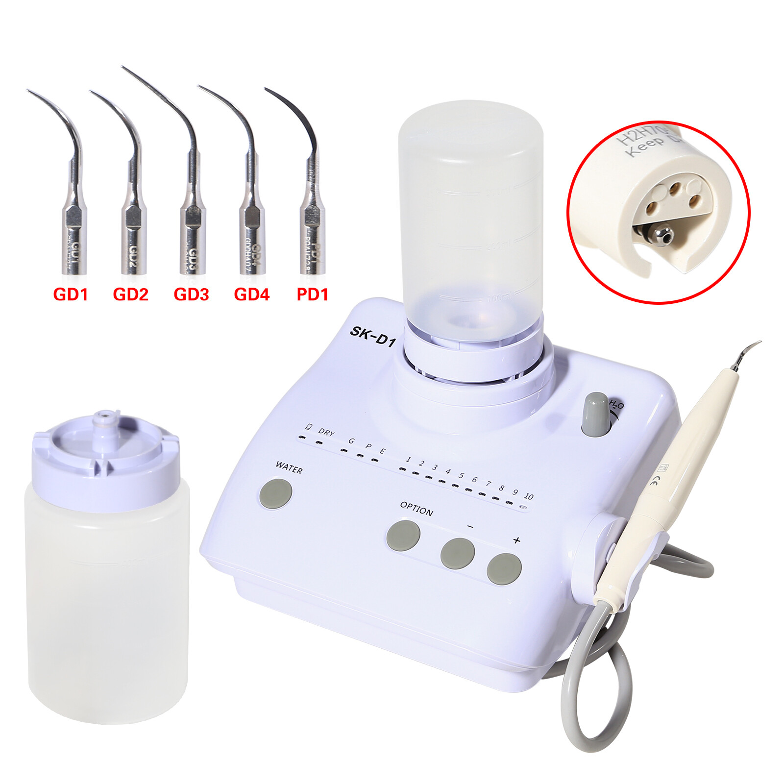 Dental Ultrasonic Piezo Scaler (2 Bottles) for DTE SATELEC handpiece SK-D1/P3