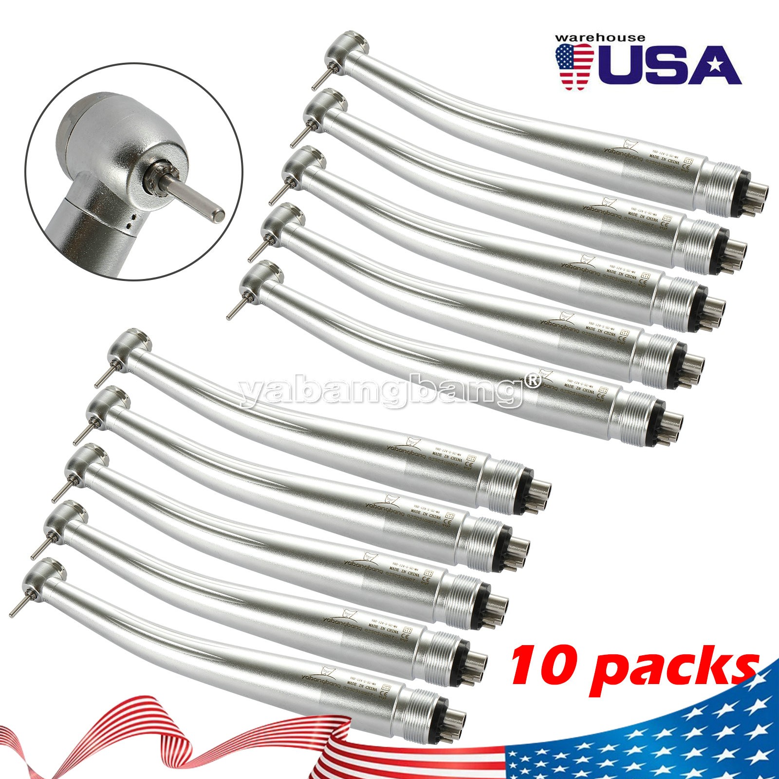 Dental High Speed Turbine Handpiece For KaVo MULTIflex Coupler 4 Hole