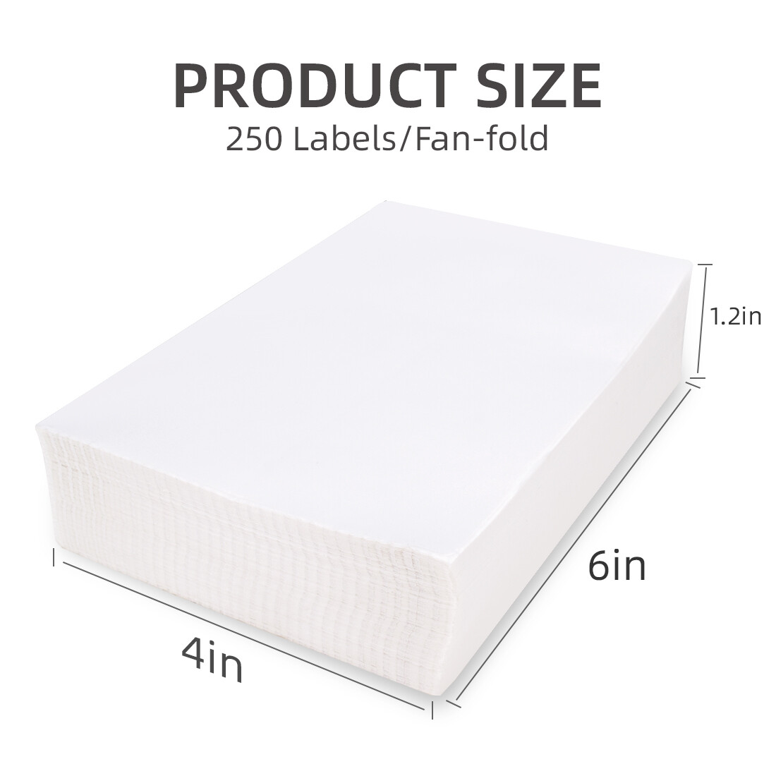 500 4×6 Fandfold Direct Thermal Shipping Labels for Rollo & Zebra Printer