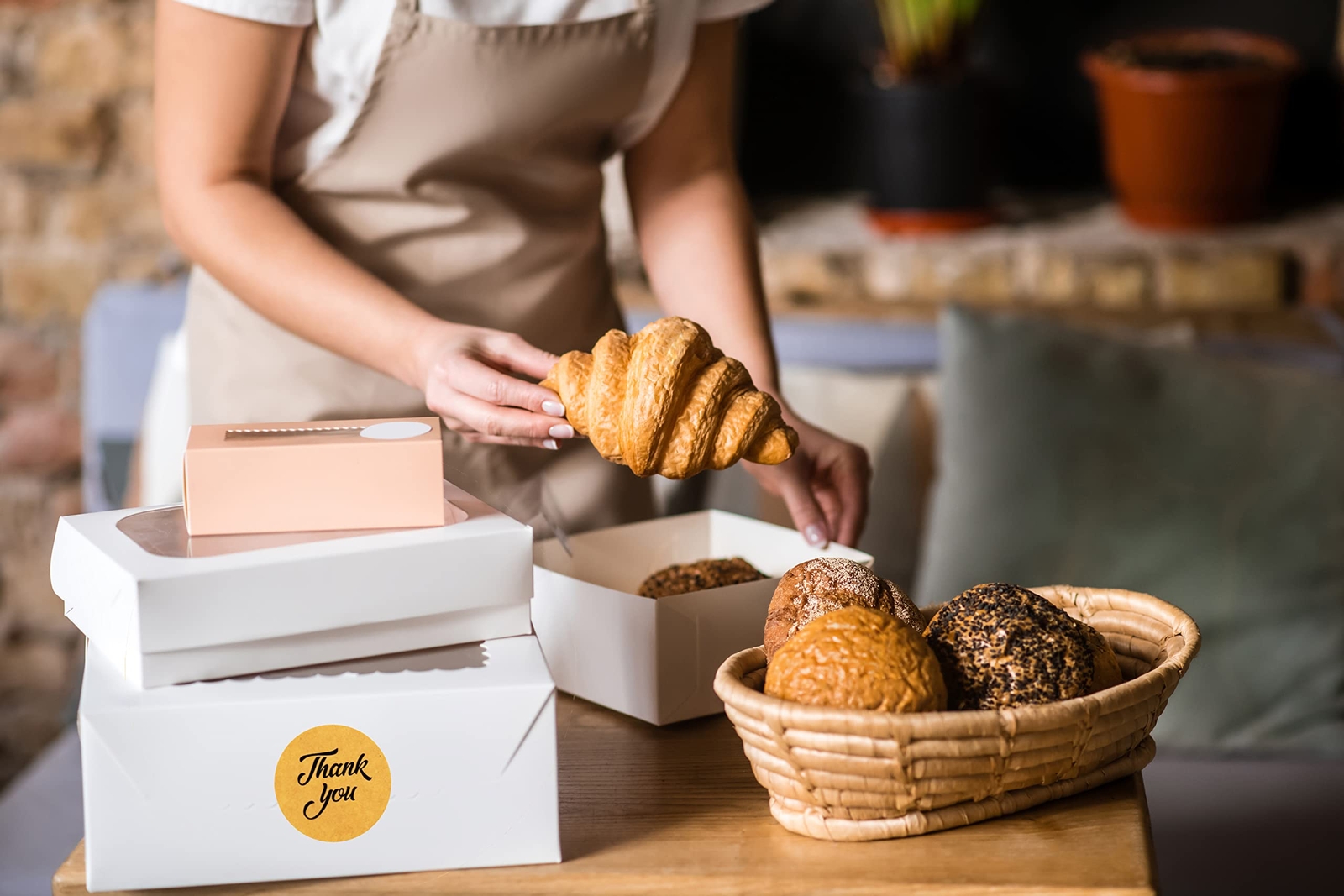 500 pegatinas redondas de agradecimiento de 1,5 pulgadas para pequeñas empresas.