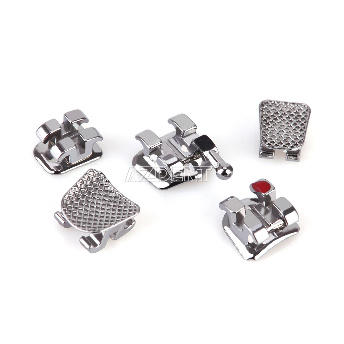 20pcs Dental Orthodontic Brackets Mini/Standard MBT/Roth 018/022 Hooks 3/345