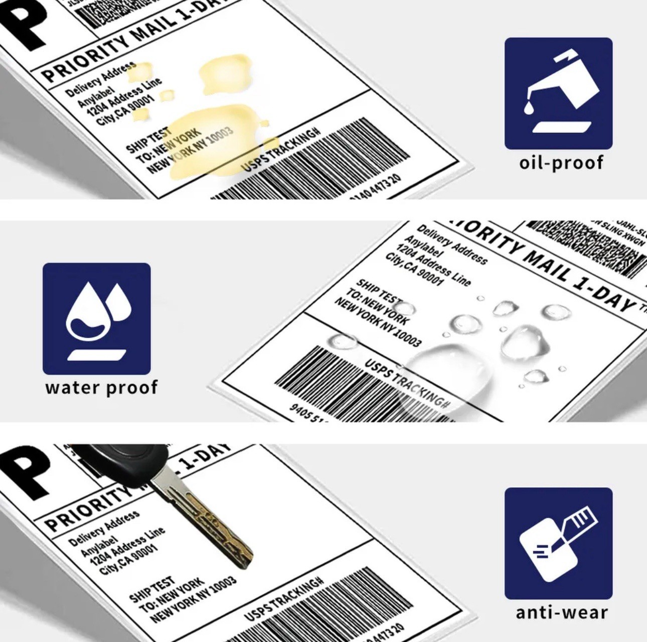 3000 4×6 Fanfold Direct Thermal Shipping Labels Perforated Label / UPS CERTIFIED
