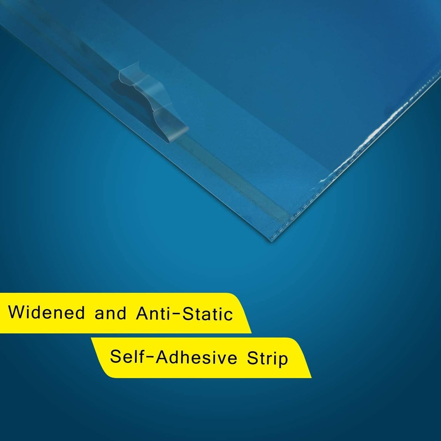200 Clear Cellophane Bags 3X5 Inch Self Adhesive Eco Friendly 1.4 Mil Thick