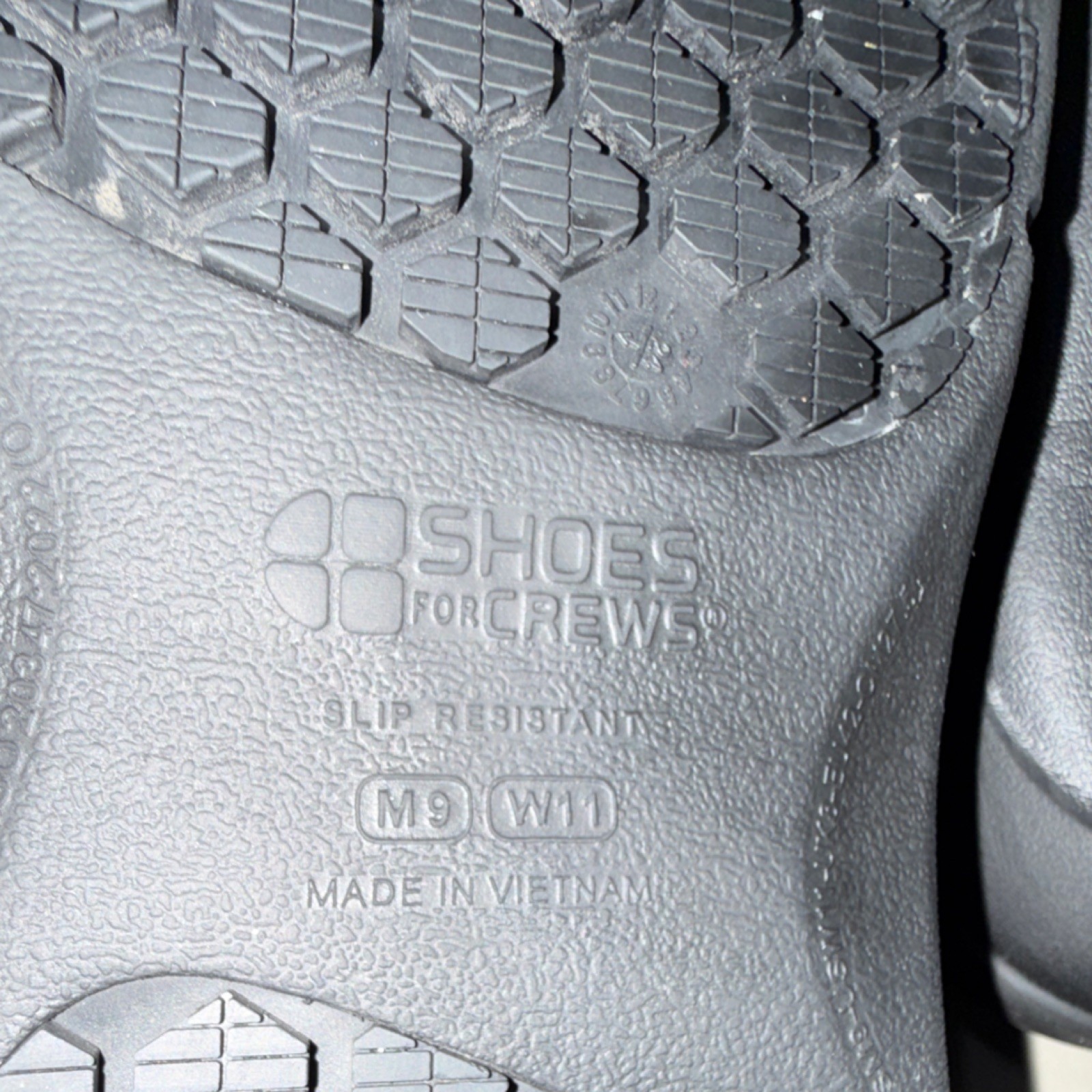 Shoes For Crews Slip Resistant Work Shoes Black M9 W11 Made in Vietnam
