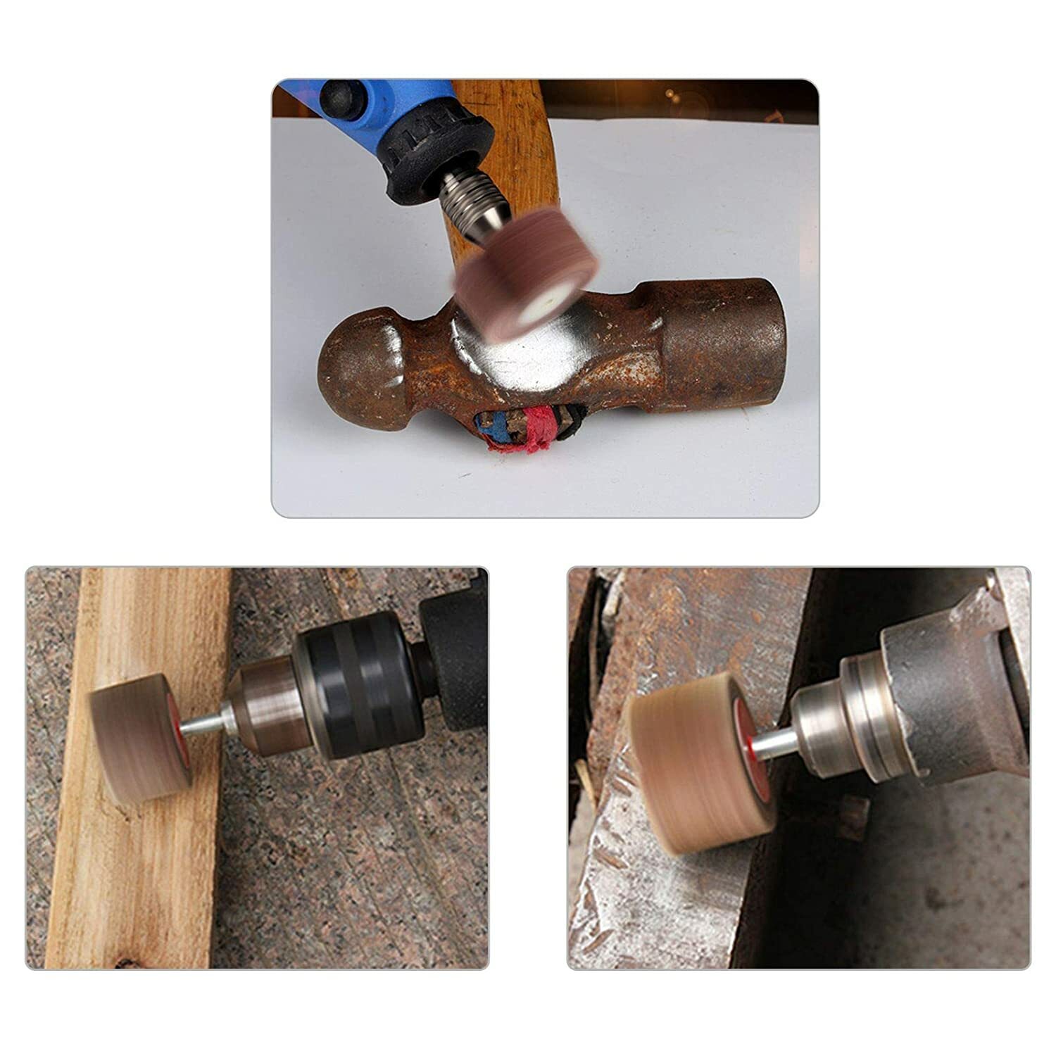 5PCS Drill Flap Wheel Sander 1x1x1/4″ Flapper Sanding Grinding 40 60 80 120 Grit