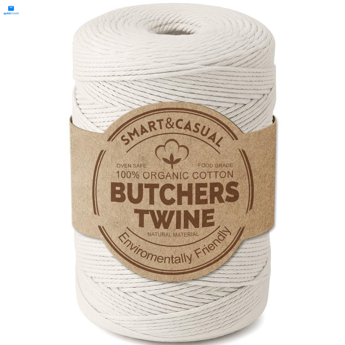 SMART&CASUAL 700 Feet 100% Cotton Butcher 700 (213M), Natural White