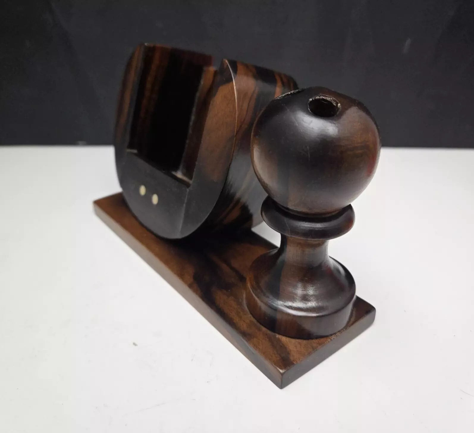 Rosewood Business Card and Pen Holder Desktop Set Kamagong Handmade Philippines