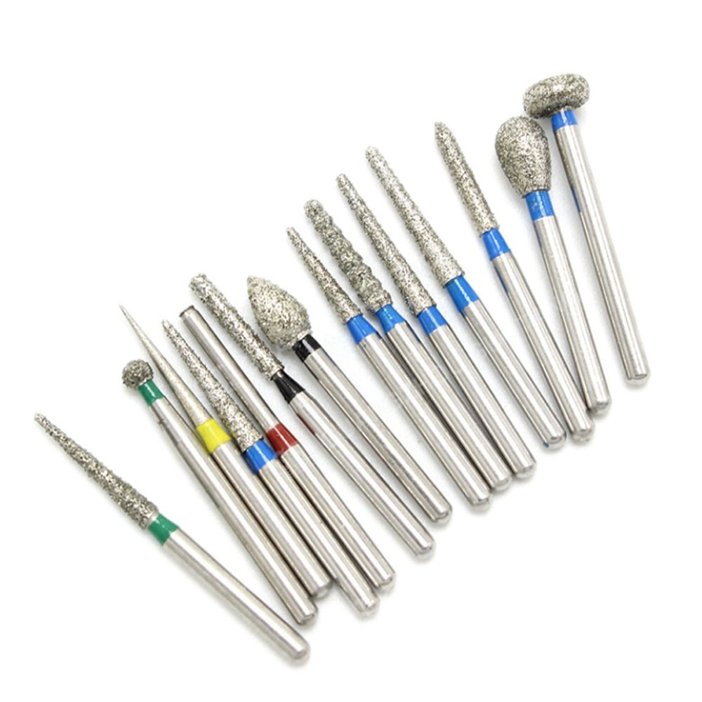 100 Pcs Dental Diamond Burs SR-11EF FG 1.6mm for High Speed Handpiece 10Pcs/Pack