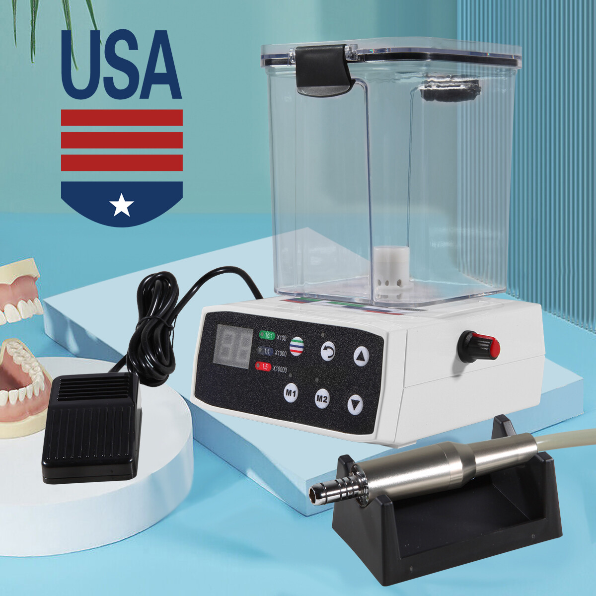 Electric Dental Motor w/ Water Tank (No 1:5 Handpiece)