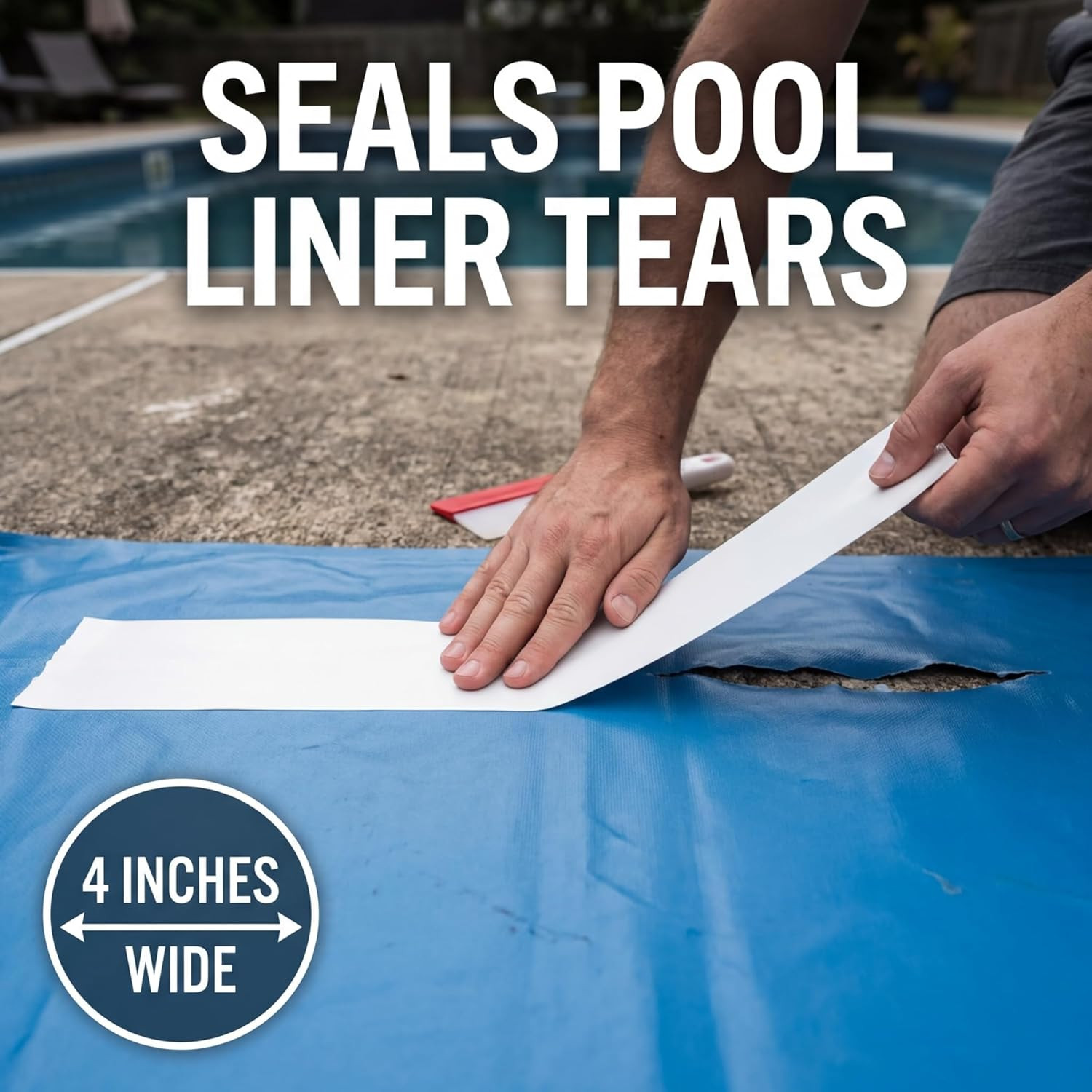 Clear Waterproof Tape for Leaks Heavy Duty Marine Grade Seal Tape, 15 Ft X 4 In,