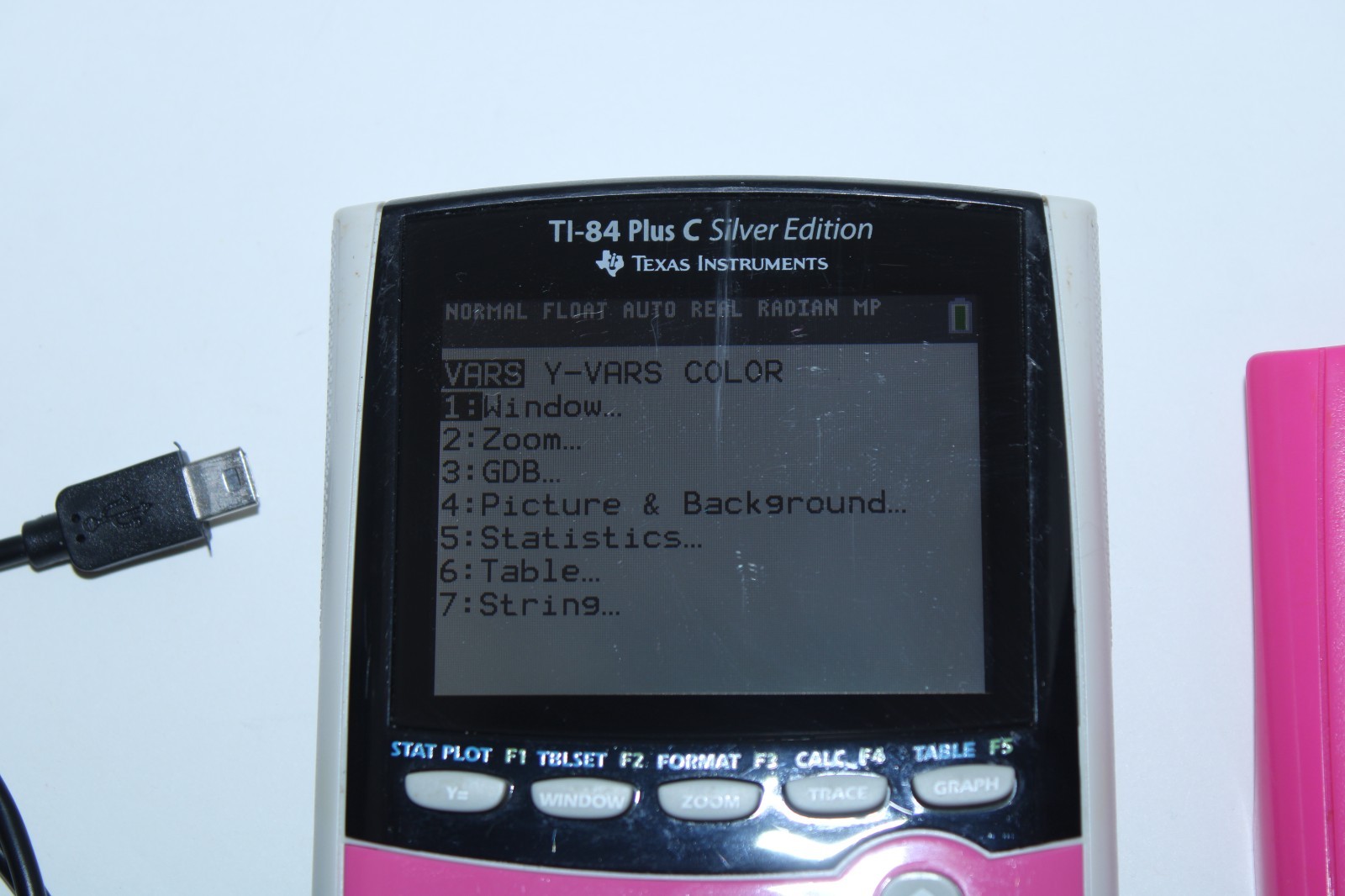 Texas Instruments Pink TI-84 Plus C Silver Edition Graphing Calculator