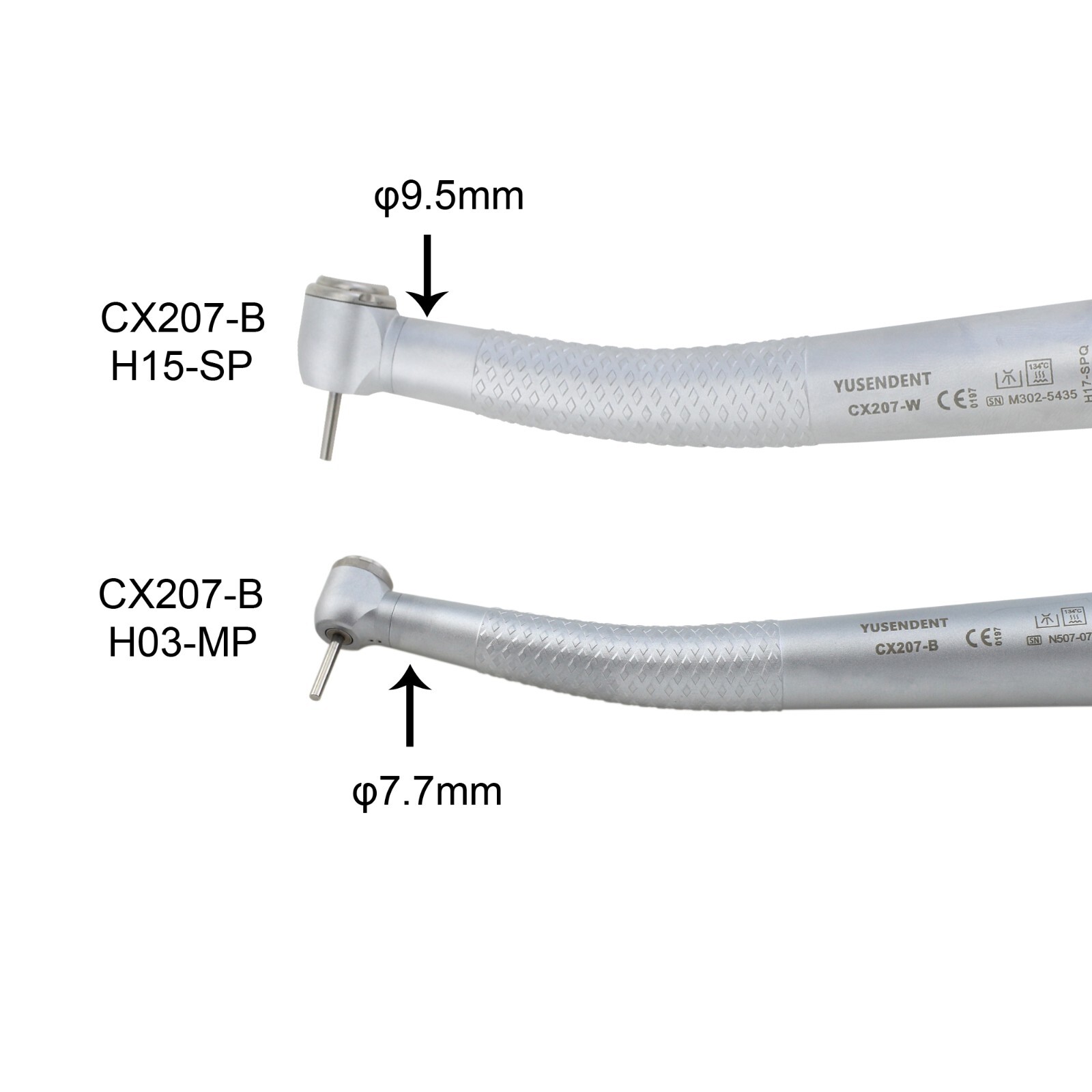 COXO Dental Handpiece Small High Speed Turbine 4Hole CX207-B NSK Ultra Mini Head