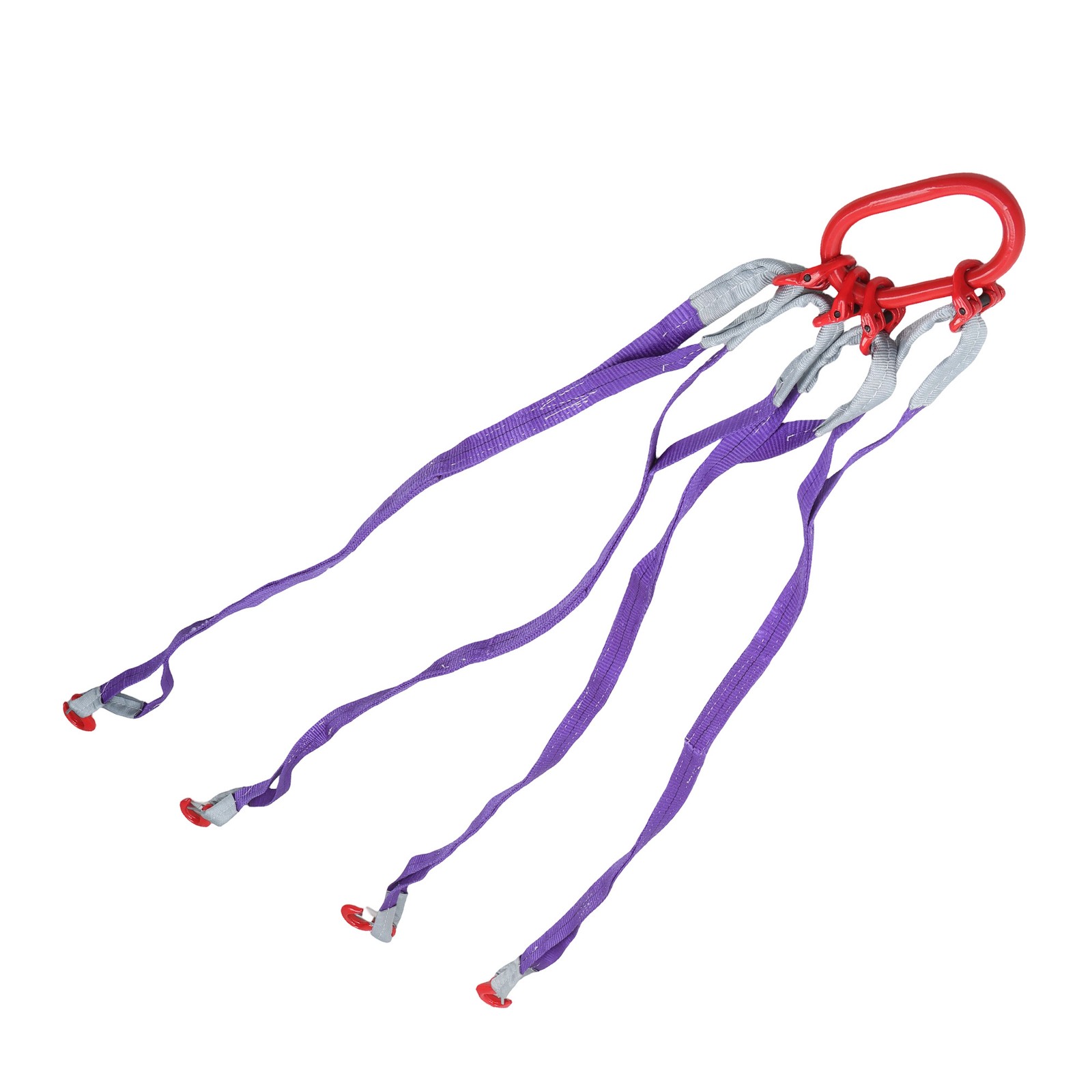 6600LBS Capacity 5FT Lifting Slings with G80 4 Legs Grab Hook and Adjuster