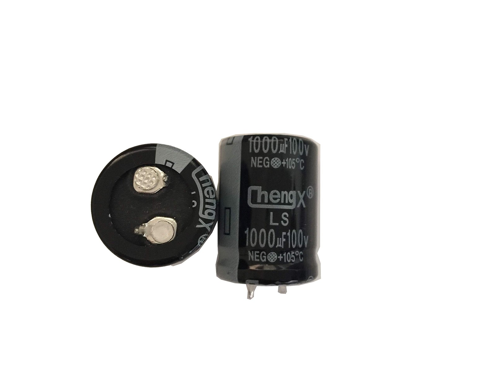 2 PCS Snap In Capacitors 1000uF 100V 22x30mm Electronic Component Parts Base