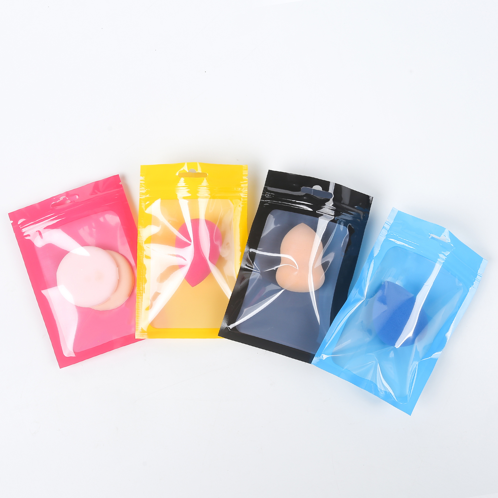 Plastic Sample Bags, Cosmetic Storage Pouches, Zipper Seal Lipgloss Packaging