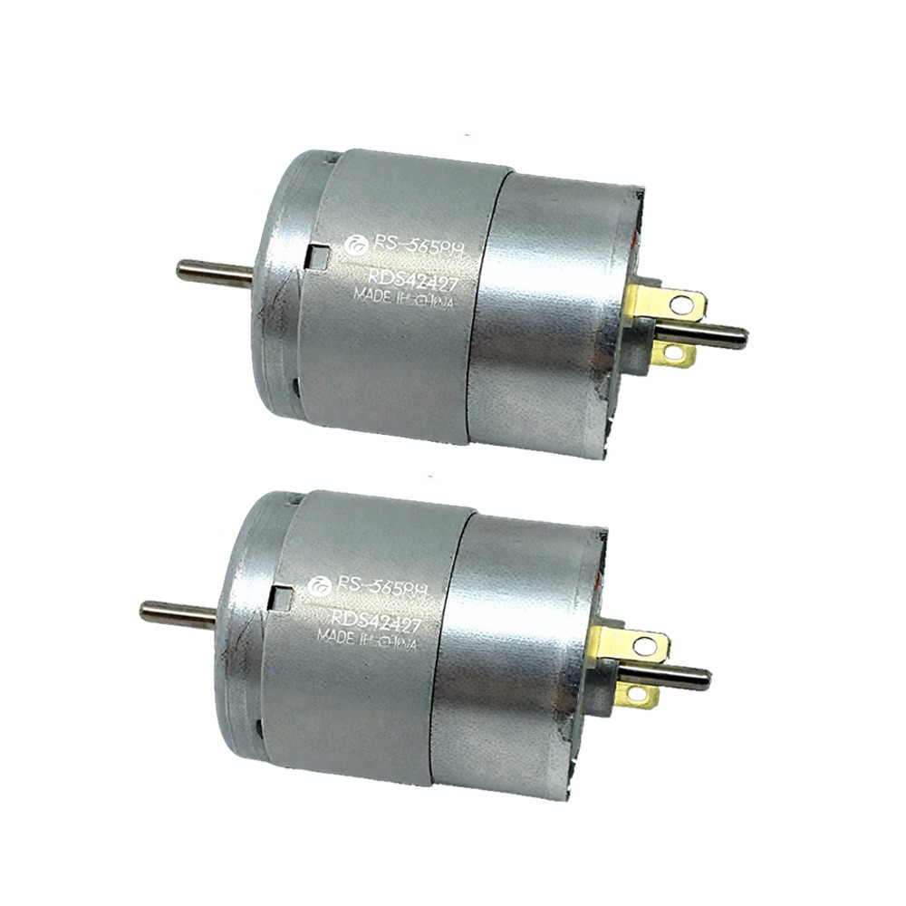 2Pcs RS-365PH 365SH DC 6V-24V 12V 4000RPM Dual Shaft Round Electric Motor HOT