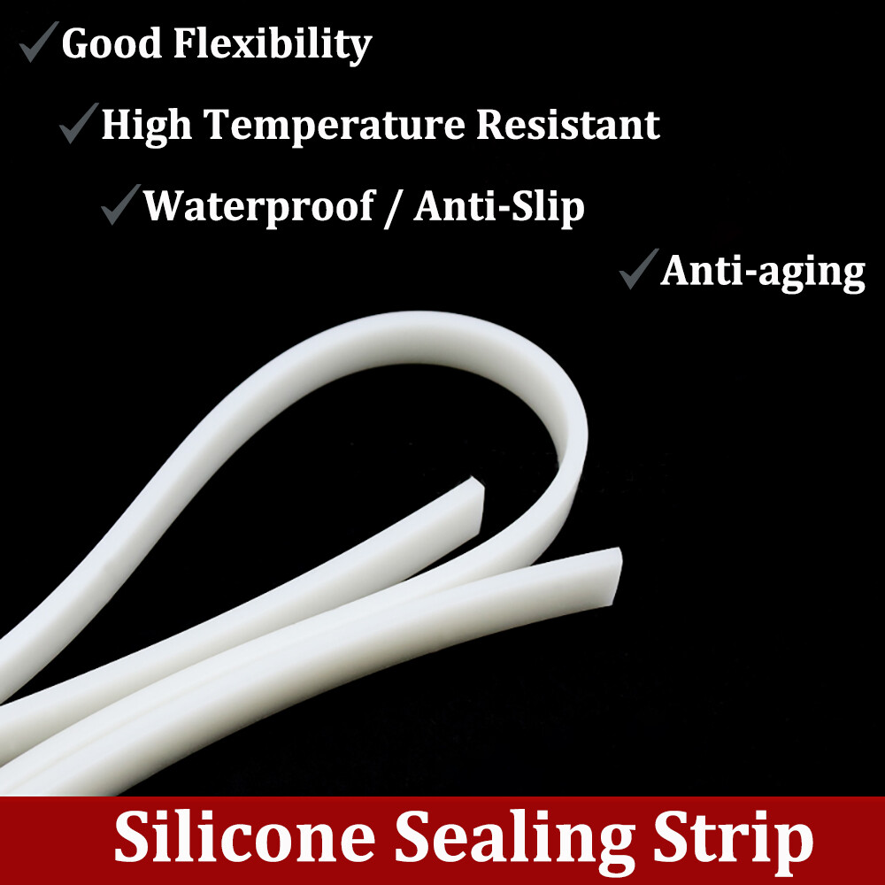 Solid Square Silicone Rubber Strip Sealing Gasket High Temp 4x4mm~30x30mm