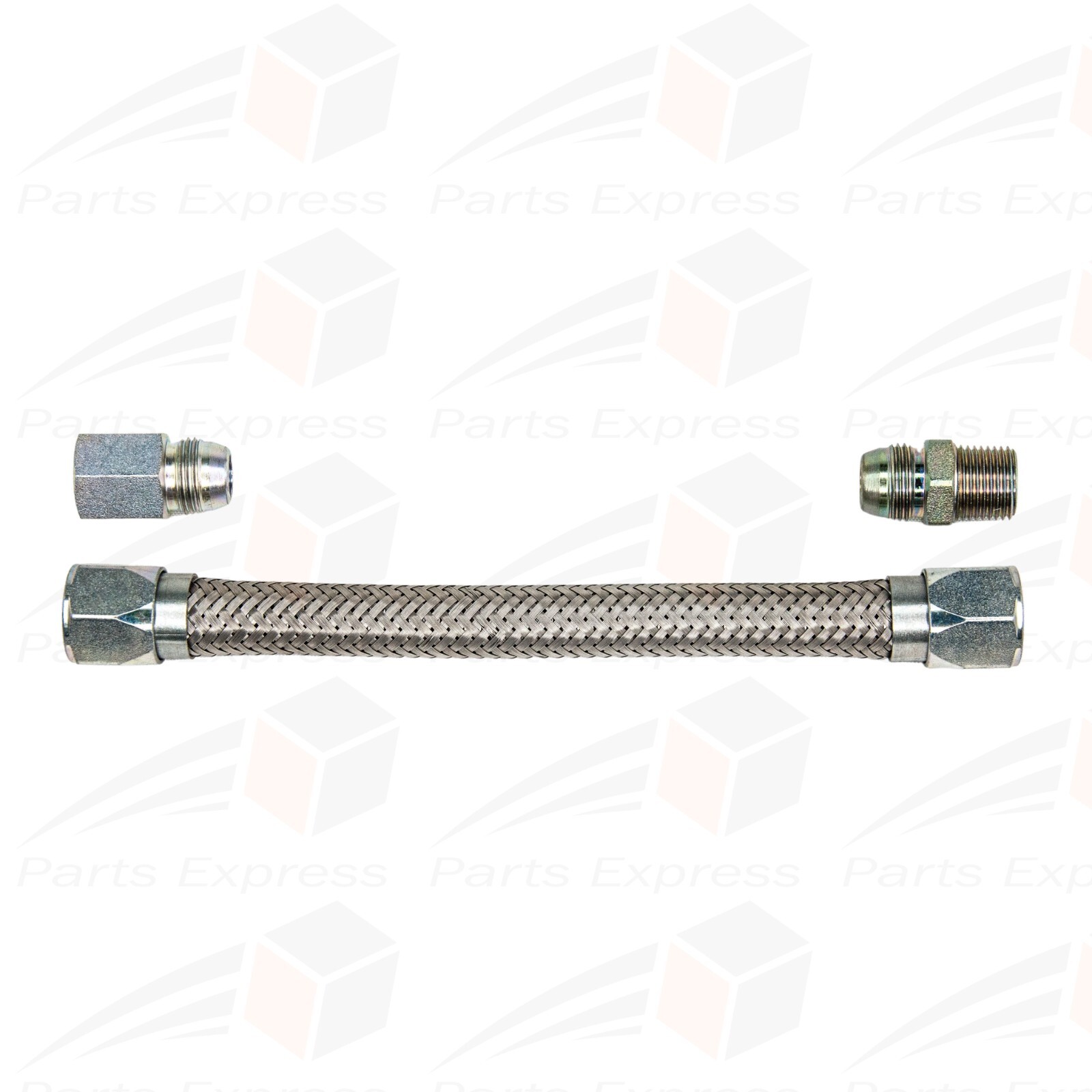 Flexible Stainless Steel Hose for High Pressure Steam Service [1/2″ NPT x 36″ L]