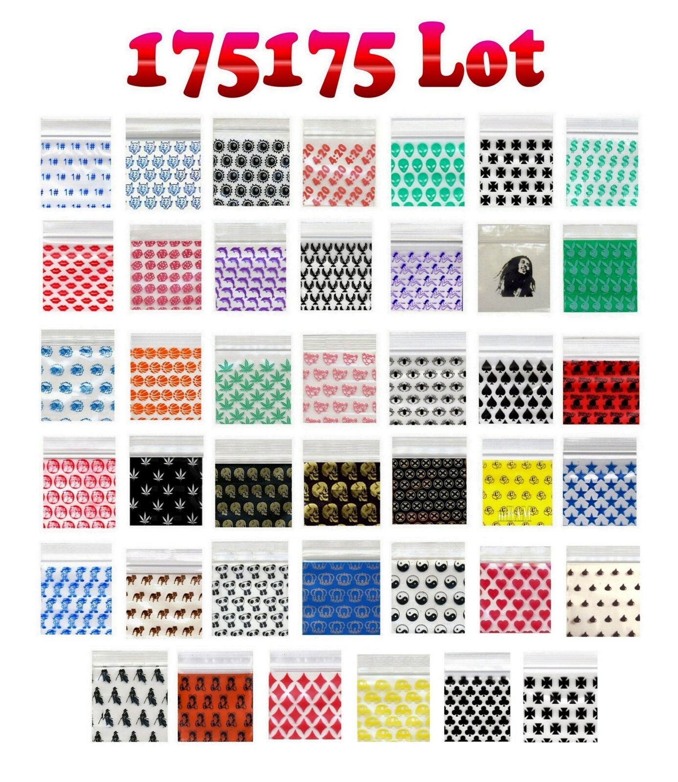 600 LOT OF APPLE MINI ZIP DESIGN BAGGIES U PICK DESIGN & SIZES 600 LOT