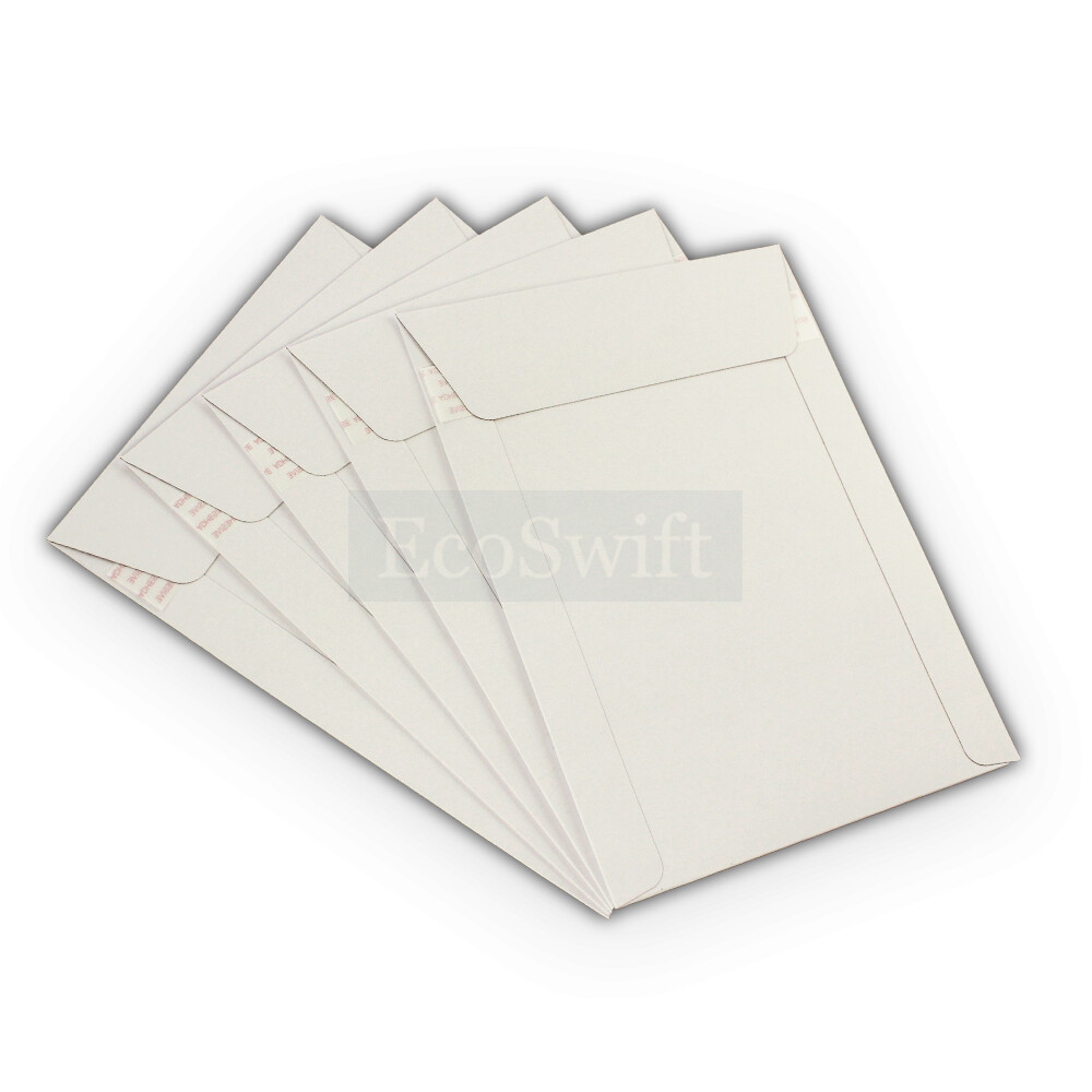 1-5000 6 x 8 EcoSwift CD/DVD Self Seal Photo Ship Flat Cardboard Envelope Mailer