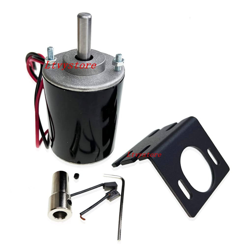 12V Permanent Magnet DC Motor, 30W 3500RPM High Speed CW/CCW Electric Gear Motor