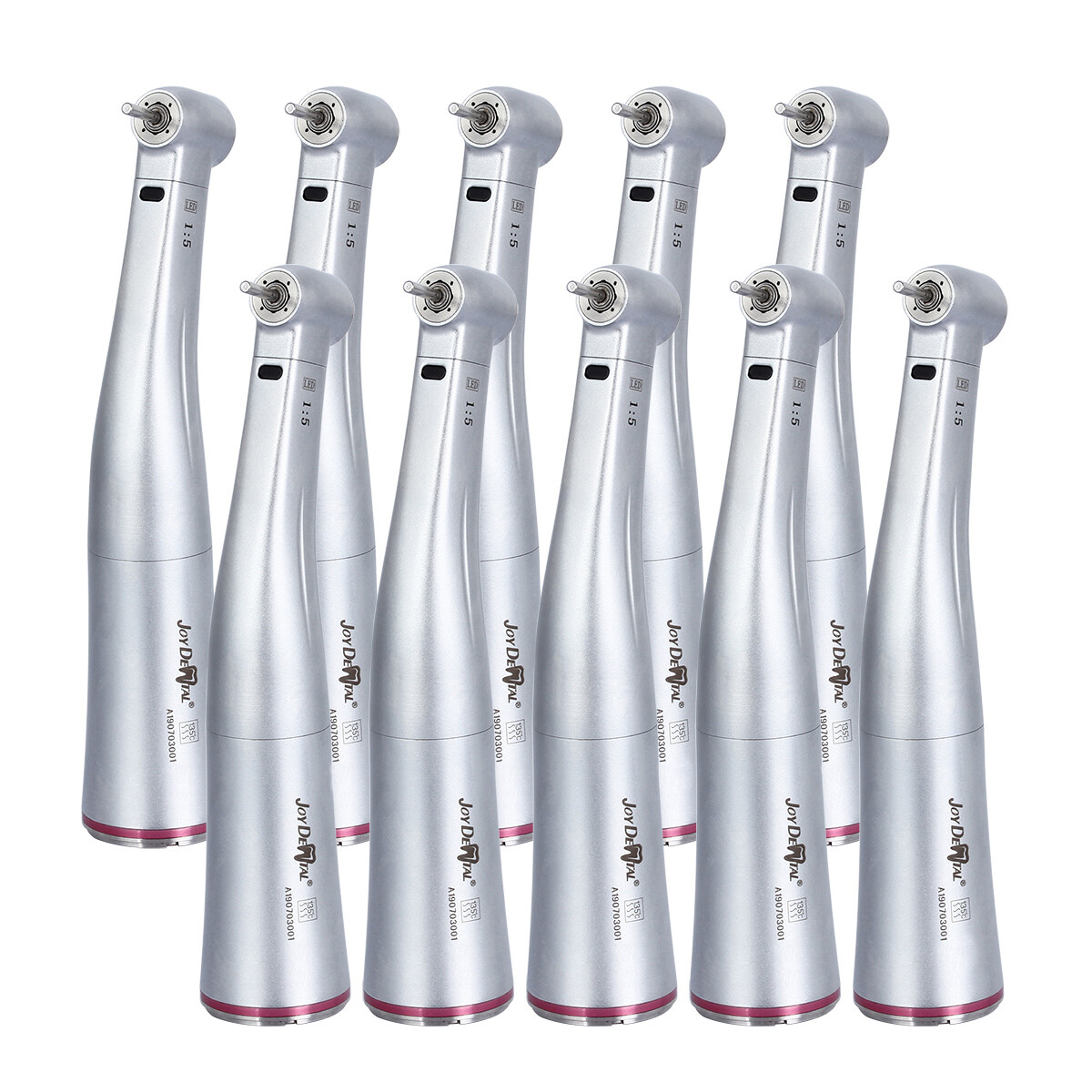 Dental 1:5 Increasing LED Contra Angle Handpiece Spray Ceramic Bearing