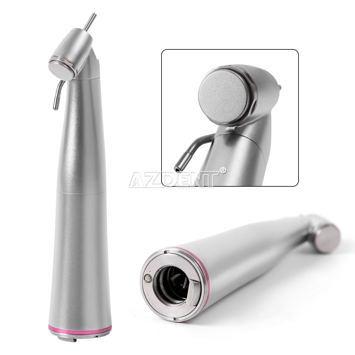 Dental Optic Fiber LED 1:4.2 Increasing Handpiece 45°Angle Head External Channel