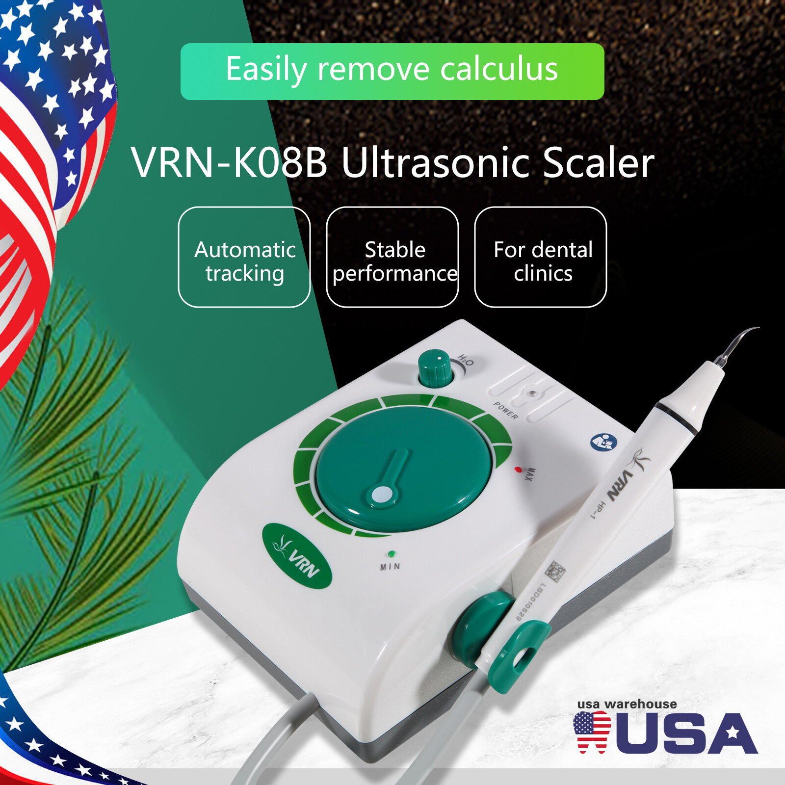 Dental Ultrasonic Piezo Scaler Handpiece / Ultrasonic Air Perio Scaler Handpiece