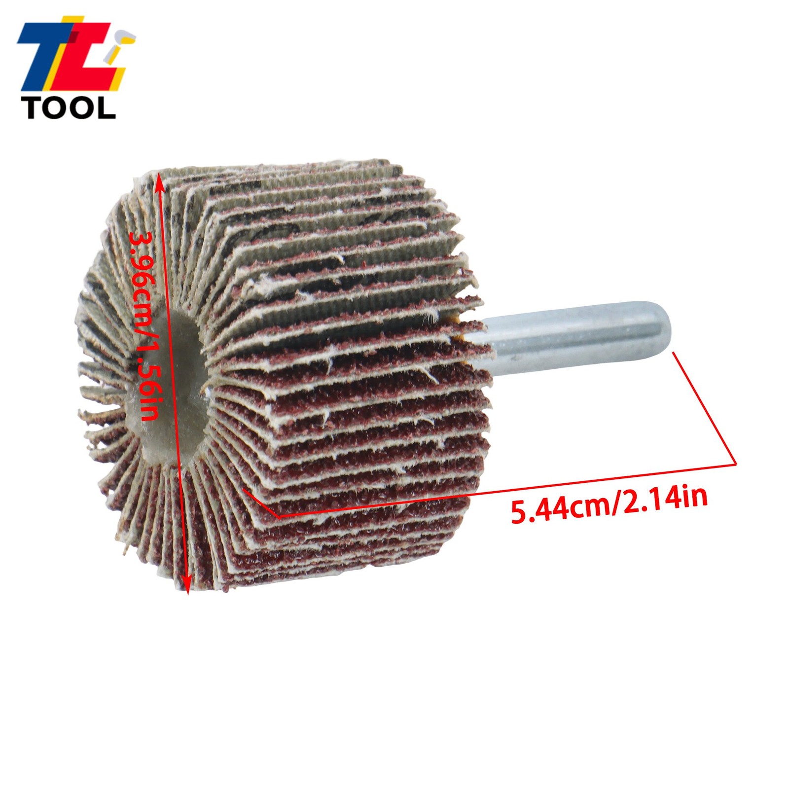 1-1/2″ x 1″ x 1/4″ Aluminum Oxide Shank Mounted Flap Wheels 60 Grit – 5 Pack