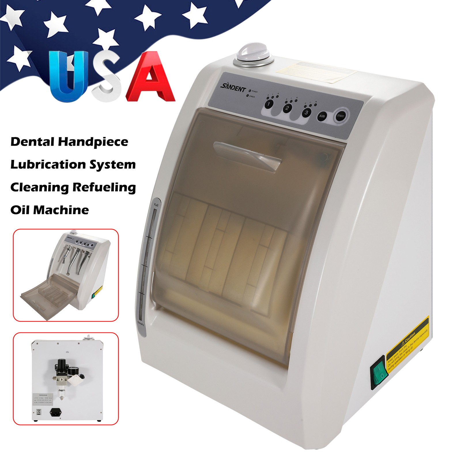 Dental Automatic Handpiece Maintenance Lubrication System / 1:5 LED Contra Angle