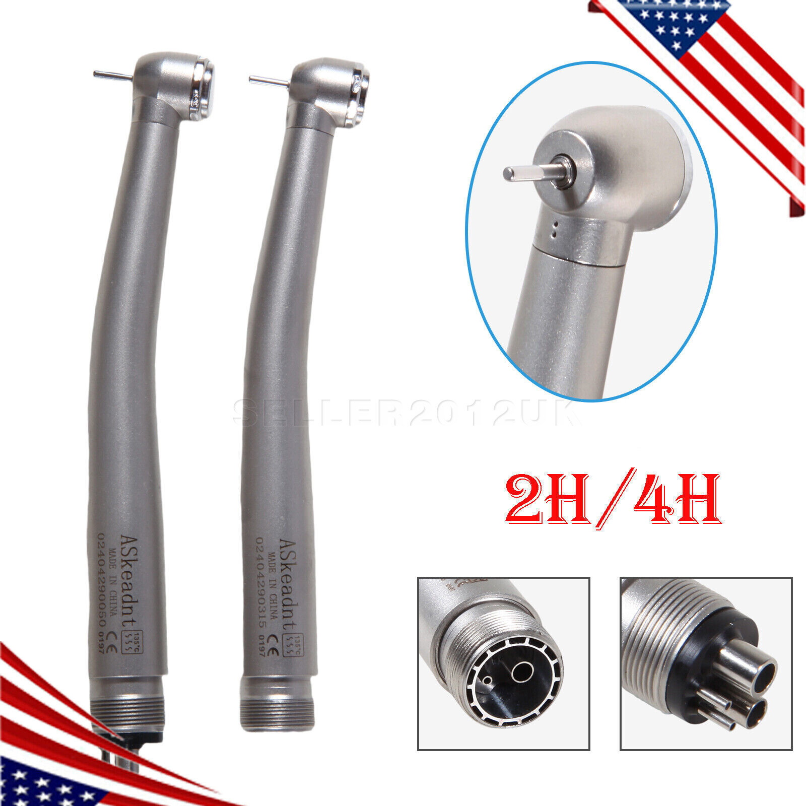 Dental Pana-Max Style High-Speed Handpiece Air Turbine 2/4 Holes Single Spray
