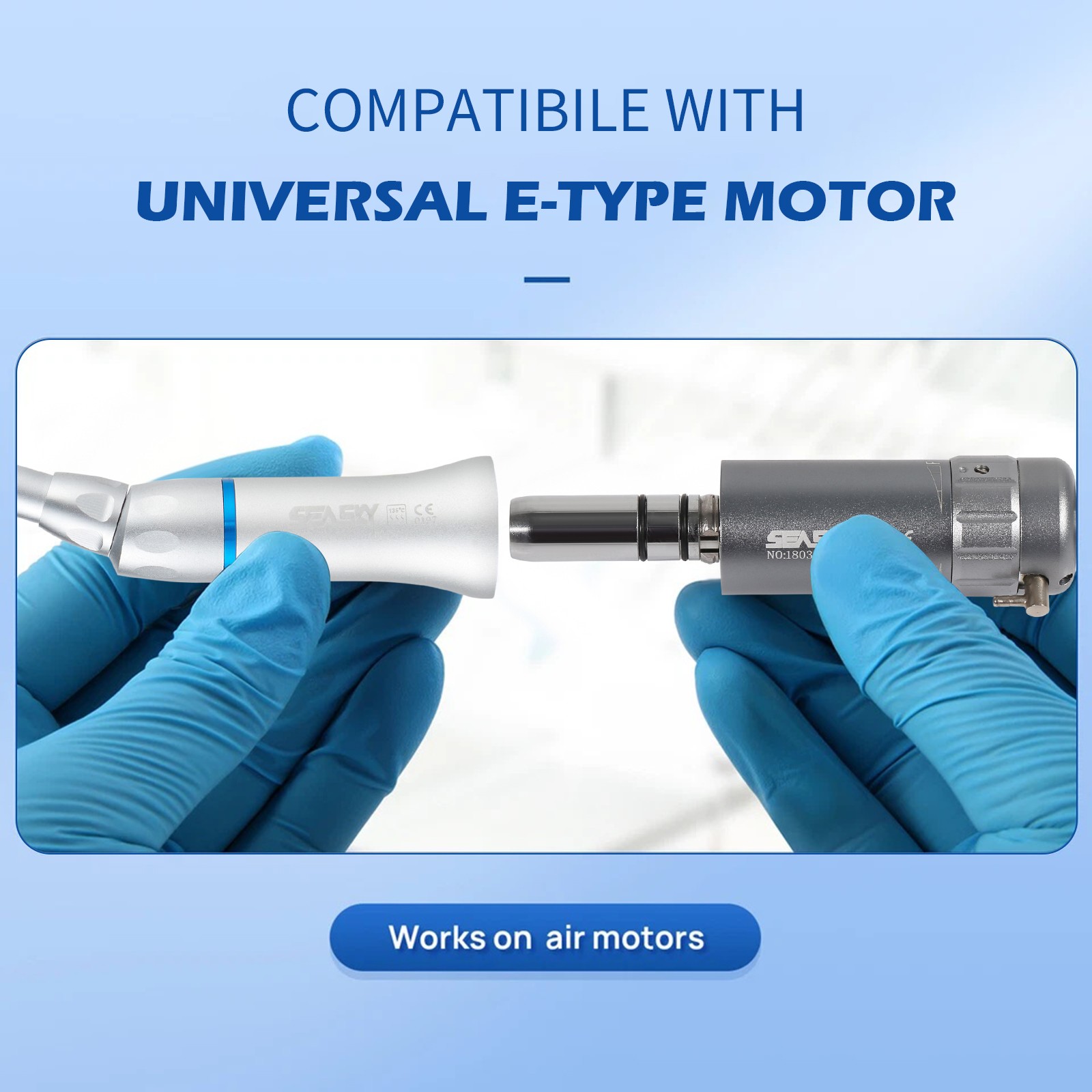 Dental Low Speed Handpiece Push Button Fit FG 1.6mm Burs Contra Angle