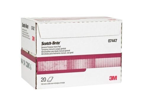3M 7447 Scotch-Brite General Purpose Hand Pad 6″ x 9″ – 40 Pads, Free Shipping