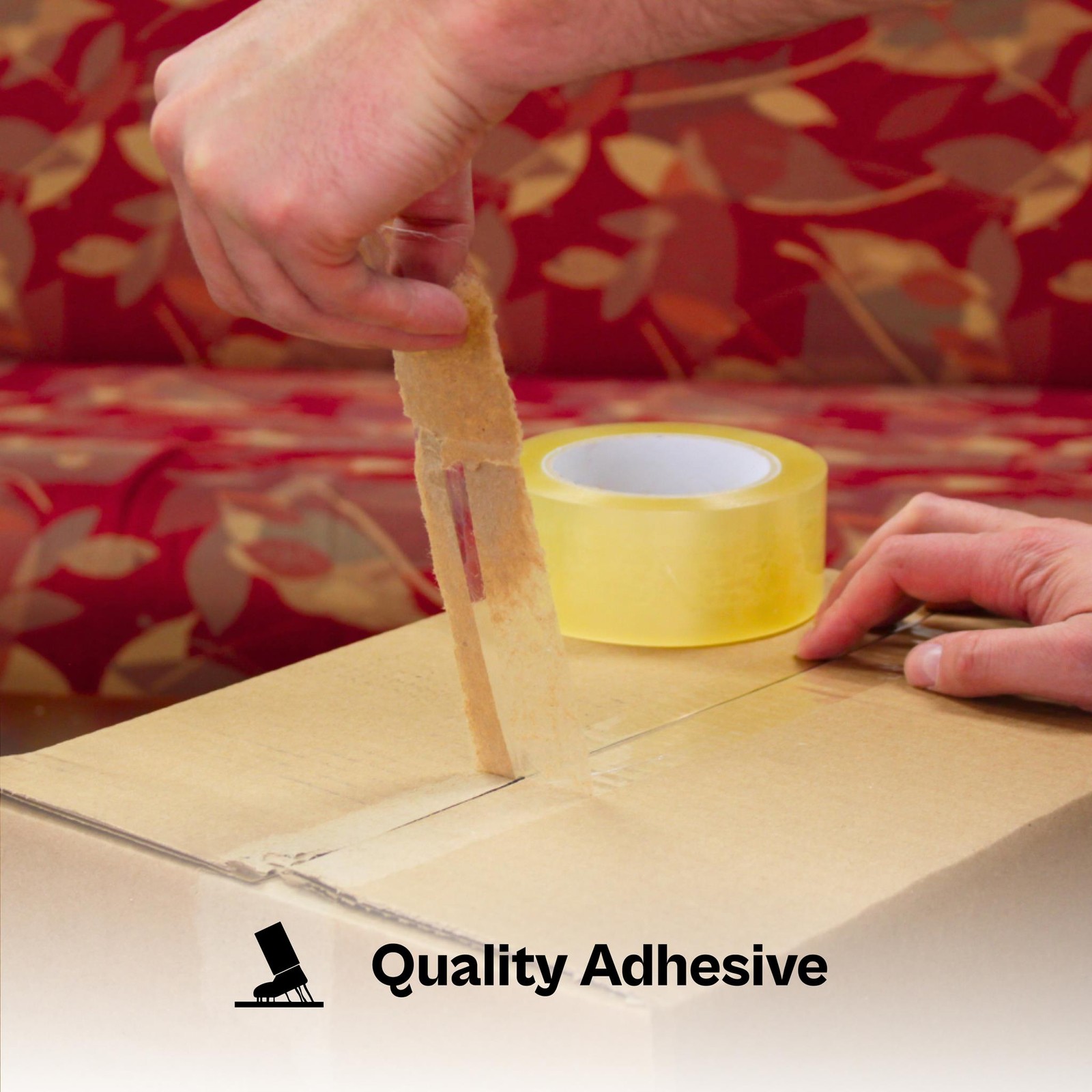 Clear Carton Packing Tape, 2″x100 Yards, 36 Rolls, 1.6 Mil, for Dispenser Refill