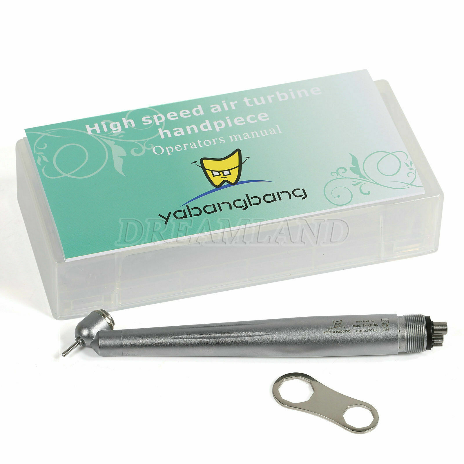 Dental 45° High Speed Handpiece Surgical Single Spray 4 Hole Push Button Fcn