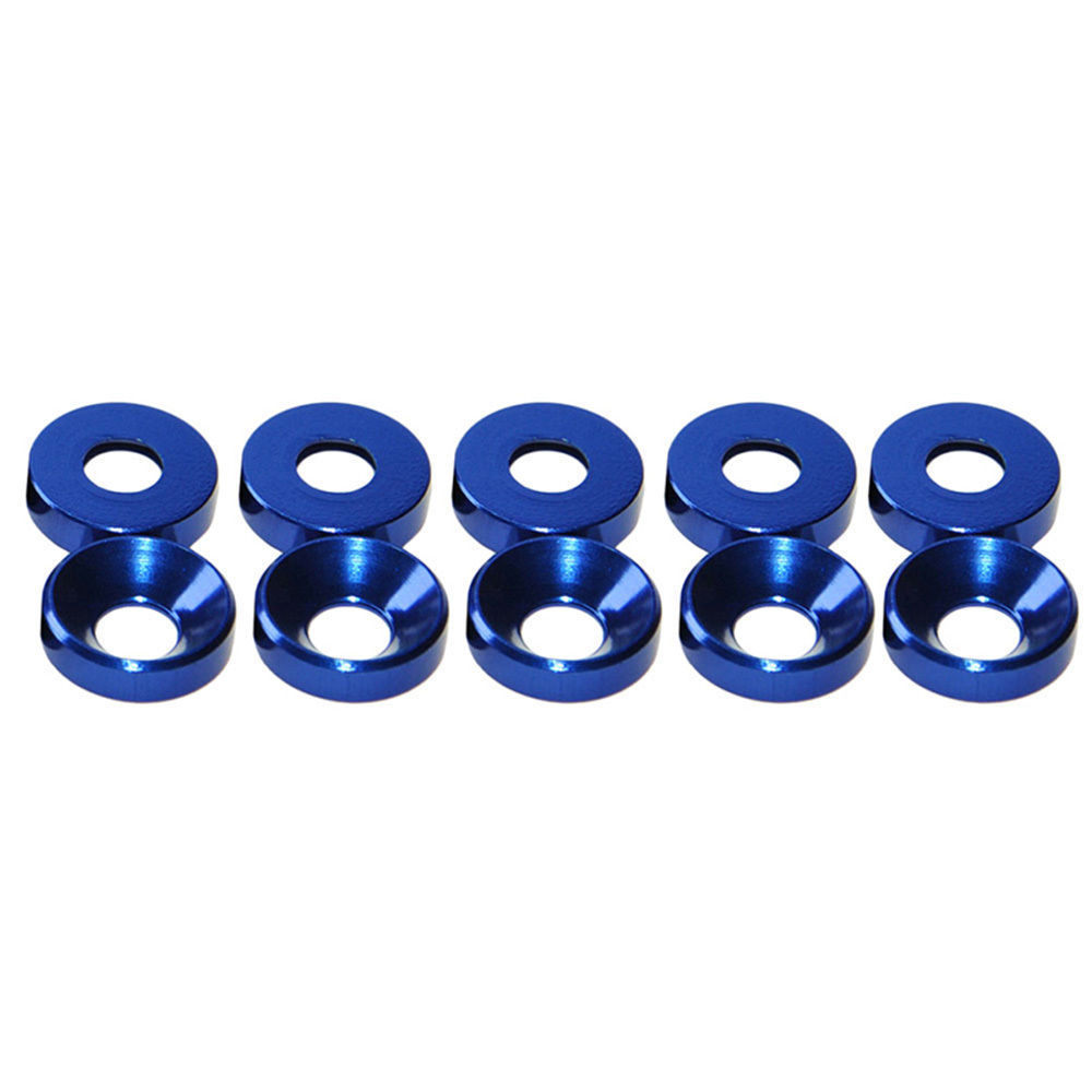 Aluminum Alloy M2 M3 M4 M5 M6 Anodized Countersunk Head Bolt Washers Gasket LOT
